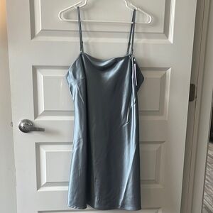 Wild Fable Gray Satin Chemise